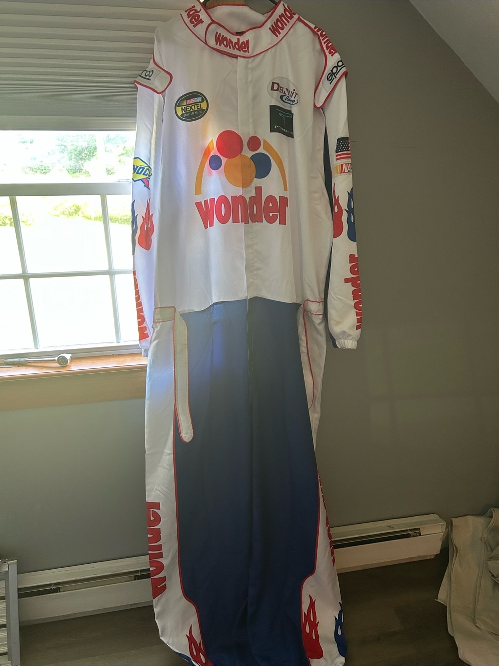 Wonder Branded Racing Suit, Ricky Bobby costume- Talladega Nights